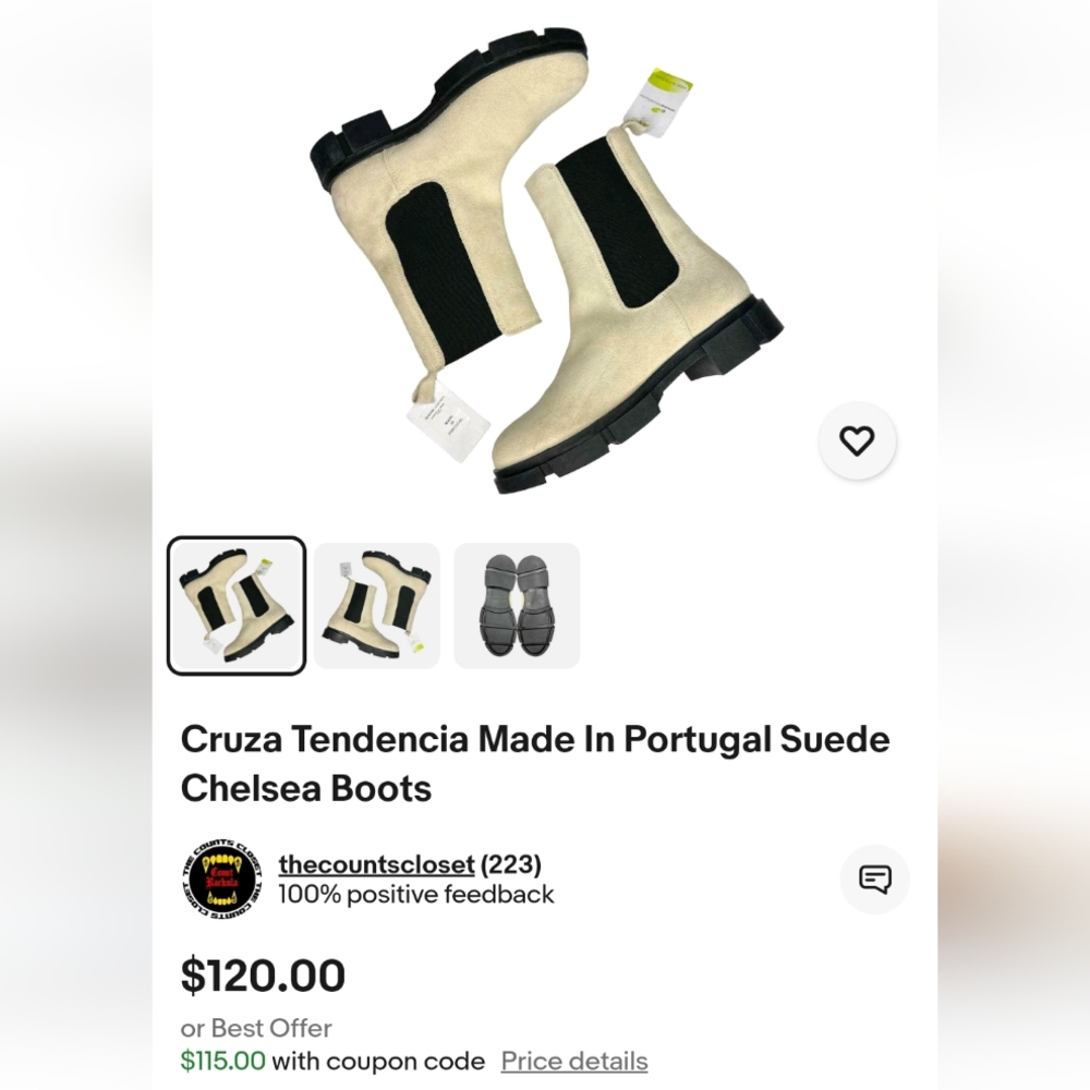 Cruza Tendencia Suede Chelsea Boots